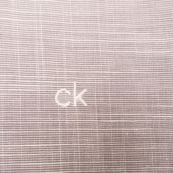 Calvin Klein Men's Gray Shirt Long Sleeve Button Up 100% Cotton Stretch Size L69 - Picture 4 of 13